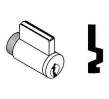 SCHLAGE ALLEGION BRAND  40-100-F 606         Door Lock Cylinder, Multiple Tailpiece, Conventional, F Keyway, Satin Brass, With 2 Key