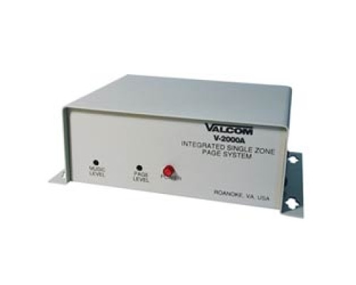 VALCOM  V-2000A                 1 Zone One-Way Page Control w/Power