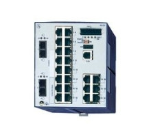 HIRSCHMANN  943434043   24 port Fast-Ethernet Compact OpenRail Switch, managed, software Layer 2 Enhanced, for DIN rail store-and-forward-switching, fanless; 24 ports in total; 1. uplink: 100BASE-FX, MM-SC; 2. uplink: 100BASE-FX, MM-SC; 22 x 10/100 BA