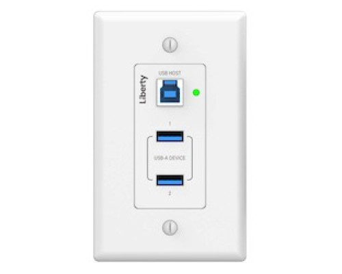 LIBERTY AV INT-USB3-HWP         USB3.2 Gen 1 5Gbps Wall Plate Host side Local extender over HDBaseT