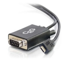 C2G  CG29470  CG29470                 USB to Serial RS232 Adapter Cable, USB-C Male to DB9 Male, 3’ Length, Black