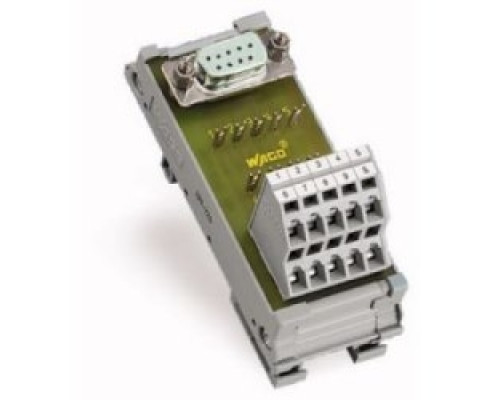 WAGO CORPORATION  289-725   INTERFACE MODULE 9 POLE CAGE CLAMP SUBMINI D-FEM  125V AC/DC 2A