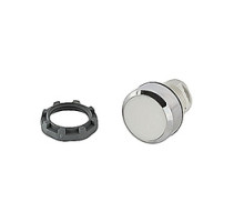 ABB  MP1-31W   22mm Modular - Illum Pushbutton MOM, Flush, Illuminated, Chrome Bezel White