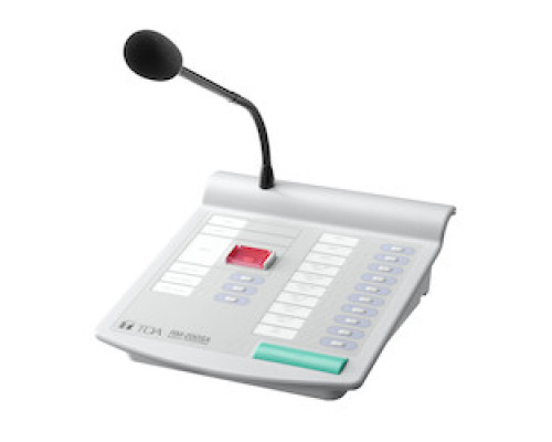 TOA ELECTRONICS INC  RM-200SA                 Remote Microphone, Unidirectional Electret Condenser, RJ45 Connector, 24 Volt DC, 240 Milliampere, 100 Hertz to 20 Kilohertz, 60 dB, 7.5