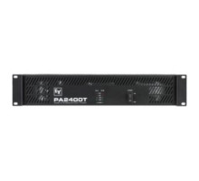 ELECTRO-VOICE  PA 2400T 120V                 Power Amplifier, 2-Channel, 120 Volt, 430 Watt, 103 dB Signal-To-Noise Ratio, 65 Hertz to 40 Kilohertz, 19.02