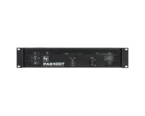 ELECTRO-VOICE  PA 2400T 120V                 Power Amplifier, 2-Channel, 120 Volt, 430 Watt, 103 dB Signal-To-Noise Ratio, 65 Hertz to 40 Kilohertz, 19.02