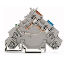 WAGO CORPORATION  280-586/281-496   SENSOR-LED TERMINAL BLOCK VOLTAGE SUPPLY FOR SENSORS GRAY