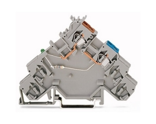 WAGO CORPORATION  280-586/281-496   SENSOR-LED TERMINAL BLOCK VOLTAGE SUPPLY FOR SENSORS GRAY