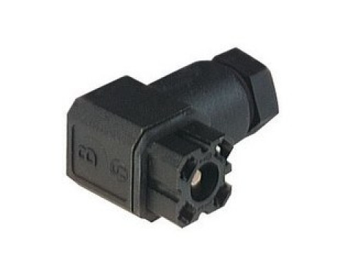 HIRSCHMANN  932185100   G 20 W 3 F black; Cable Socket with PG 7 Cable gland and solder contacts, 2 contacts + PE, forked spring, DIN VDE 0627 / IEC 61984, 6A, 250V AC/DC