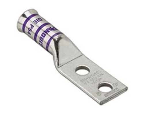 PANDUIT  LCCF6-38D-L                 CuLug 2Hole #6AWG Flared 3/8StudPKG50