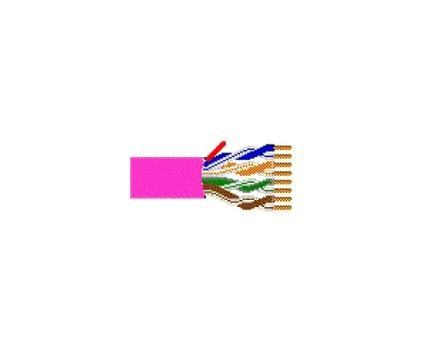 BELDEN  1583B T301000   Multi-Conductor - Category 5e Nonbonded-Pair Cable 4-pair U/UTP CMR Reel Magenta, Corona
