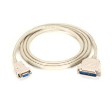 BLACK BOX NETWORK SERVICES EVMTBMC-0006         Premium AT Modem Cable - DB9 Female/DB25 Male, 9-Conductor, 24 AWG, 6-ft. 1.8-m