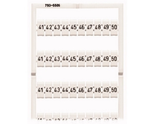 WAGO CORPORATION  793-5506   MULTI MARKING SYSTEM HORIZONTAL 41-50