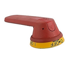ABB  OHY145L12   Red and yellow 145mm pistol handle with O/I and OFF/ON markings and protection according to NEMA 1, 3R, 12, 4, 4X and IP66