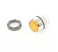 ABB  MP3-31Y   22mm Modular - Illum Pushbutton MOM, Extended, Chrome Bezel Yellow