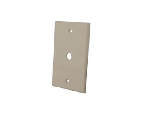 VANCO  120065                 Coax Cable Feed-Thru Wall Plate, Lt. Almond