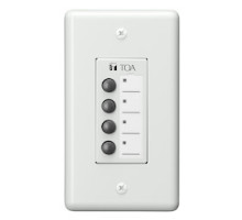 TOA ELECTRONICS INC  ZM-9011                 Mixer Remote Button Panel, 24 Volt DC 50 Milliampere Input, 4 Function Button/Indicator, 2.83