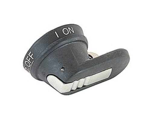 ABB  OHB65L6EH   Black with 316L stainless steel hasp 65mm pistol handle with O/I and OFF/ON markings and protection according to NEMA 1, 3R, 12, 4, 4X and IP66