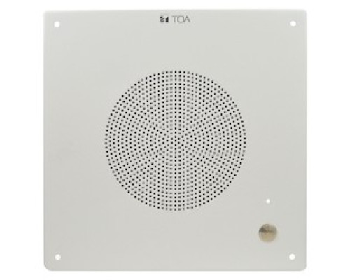 TOA ELECTRONICS INC  PC-580SBT                 Speaker, In-Wall, Square, 25/70.7 Volt, 10 Watt, 5 Watt Transformer, 50 to 16.5 Kilohertz, 97 dB, 318 MM Width x 84.5 MM Depth x 318 MM Height, Steel Plate White Baffle