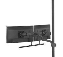 CHIEF MANUFACTURING  K2P22HB                 K2 Pole Mount Dual Display 2L ARM H-ARRAYBLK