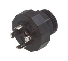 HIRSCHMANN 931297002  GSP 316 PG16 black; Appliance connector with thread, threaded sleeve, grip ring, o-ring NBR , 3 contacts + PE, DIN EN 175 301-803-A, Type A
