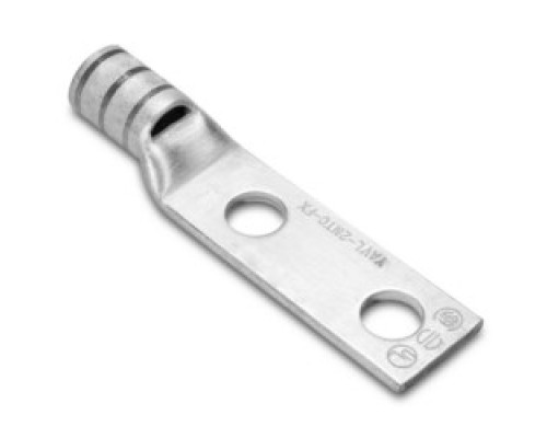 BURNDY YA34L2NTCFX 50226L         Copper Compression Lug, 2 Hole With Inspection Window, Short Barrel, 1/2 Inch Stud, 350 KCMIL Flex Class G, H, I , Tin Plated, Blue, 1.75 Inch Stud Hole Spacing