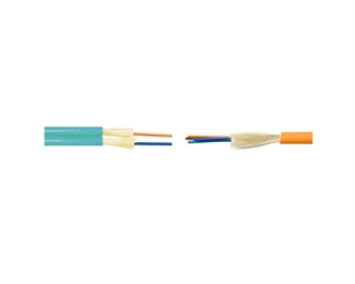 SUPERIOR ESSEX  340026G01   Indoor Interconnected Fiber Cable, Plenum Rated, 2-Fibers, OM1 TeraGain 62.5/125um Fiber, Round Configuration. Dielectric Aramid, Flame Retardant PVC Orange Jacket