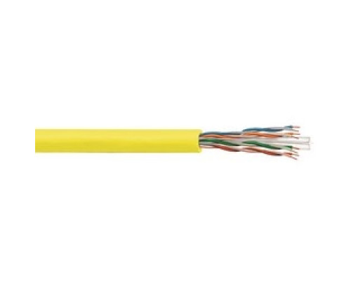 COMMSCOPE UNIPRISE SOLUTIONS UN874029504/10 CS37P YEL C6 4/23 U/UTP RL 1KFT         CS37P ETL Verified Category 6 U/UTP Cable, plenum, yellow jacket, 4 pair count, 1000 ft 305 m length reel