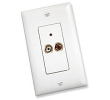 ON-Q/LEGRAND  F7417WH                 Audio Local Source Input, Cat 5E, RCA, 2-Port, 1.65