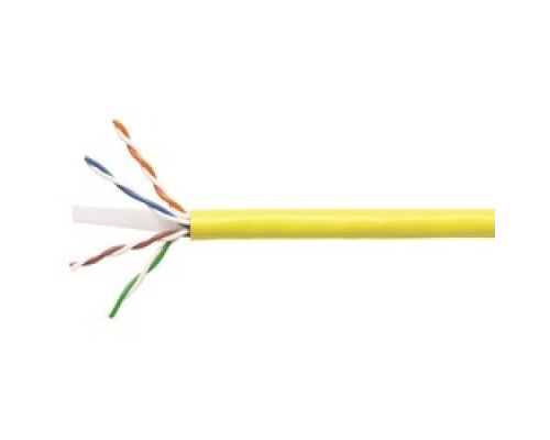 COMMSCOPE SYSTIMAX SOLUTIONS  760080689  1071E YEL C6 4/23 U/UTP R3000                 Copper Cable, Category 6, 23 AWG, 4 Pair, Unshielded, UTP, Solid Bare Copper Conductor, PO/PVC, CMR, Riser Cable, Slate Jacket, 3000Ft, Reels Only