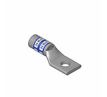 THOMAS & BETTS  54104                 Copper One-Hole Lug, Standard Barrel, Peep Hole, Max 35kV, Wire Size #8 AWG Wire, #10 Bolt Size, Tin Plated, Die Code 21, Red