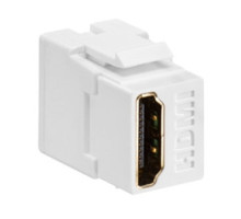 LEVITON  40834-W                 QuickPort HDMI Connector, Feed-Through, White
