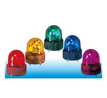 PATLITE USA CORPORATION SKH-M1J-Y  Rotating 100mm diameter, DC 12-24V, Cable, Amber