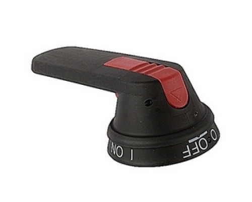 ABB  OHB125L12   125mm pistol handle with 316 stainless steel hasp with O/I and OFF/ON markings and protection according to NEMA 1, 3R, 12, 4, 4X and IP66