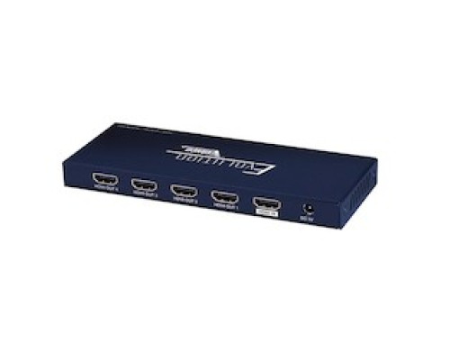 VANCO  EVSP4K14                 Slim HDMI 1x4 4K Splitter 4k/60hz HDR HDCP2.2