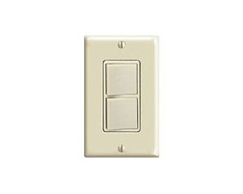 LEVITON  5641-I   15 Amp, 120/277 Volt, Decora Brand Style Single-pole / 3-way AC Combination Switch, Commercial Grade, Grounding, Ivory