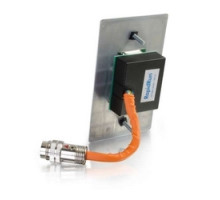 C2G  CG60108  CG60108                 Multi-Format Wallplate, 1-Gang, VGA Female/3.5 MM Stereo Female to RapidRun 15-Pin Male Connector, White