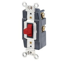 LEVITON  1257-R                 RED SWITCH TOGGLE 1POLE MOMENTARY CONTACT 20A120/277VAC