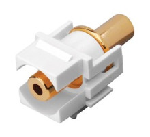 VANCO  820489                 3.5mm Keystone Inserts, 3.5mm Jack to 3.5mm Jack & White