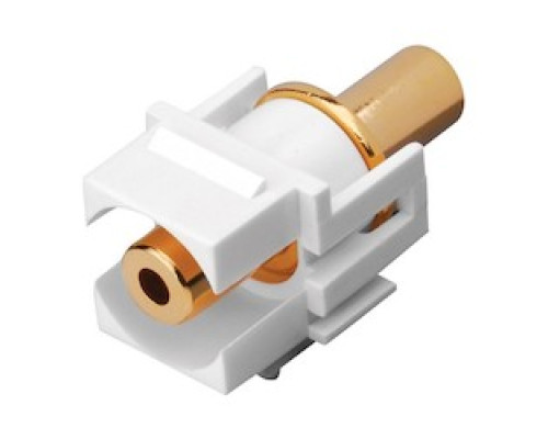 VANCO  820489                 3.5mm Keystone Inserts, 3.5mm Jack to 3.5mm Jack & White