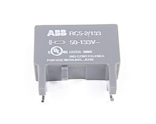 ABB  RC5-2/133   RC Coil Suppressor For Use WITH A45-A300 Contactor 50-133 V AC/DC