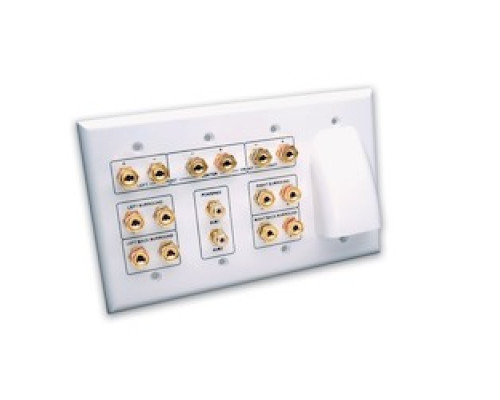 VANCO  HTWP72BW                 Whole House Audio and 7.2 Home Theater Wall Plate, White
