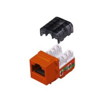 VANCO  820817                 Category 6 90 Degree Keystone Inserts - 8 Conductor and Orange