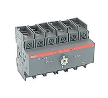 ABB  OT100F3C   3 pole, 100 amps rated at 600 V AC, UL 98, double throw open non-fusible disconnect switch