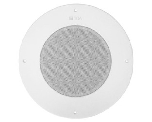 TOA ELECTRONICS INC  PC-580RVU                 Speaker, Ceiling Mount, 25/70.7 Volt, 10 Watt, 5 Watt Transformer, 50 to 16.5 Kilohertz, 97 dB, 324 MM Diameter x 87.3 MM Depth, Steel Plate White Baffle