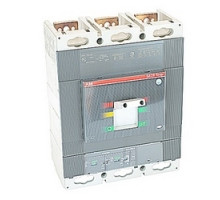 ABB  T6NQ800BW   3 pole, 800 amps rated at 600V AC, Tmax molded case circuit breaker, 100% rated with an electronic trip device and 35kA at 480V AC interrupt current rating