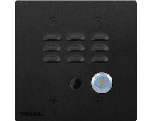 VIKING ELECTRONICS  X-35-BK                 IP Entry Phone with HD Video, Textured Black, Flush Mounts in a Double Gang Box or Surface Mount with an Optional VE-Series Box