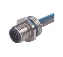 HIRSCHMANN  932878100  ELST 512 PG 9   ELST 512 PG9 Au; Appliance connector with wire ends, M16 x 1.5 front mounting thread, screw locking, O-ring included, 5 contacts, male, cable material: PVC, cable length, 0.2m