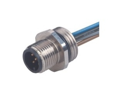 HIRSCHMANN  932878100  ELST 512 PG 9   ELST 512 PG9 Au; Appliance connector with wire ends, M16 x 1.5 front mounting thread, screw locking, O-ring included, 5 contacts, male, cable material: PVC, cable length, 0.2m