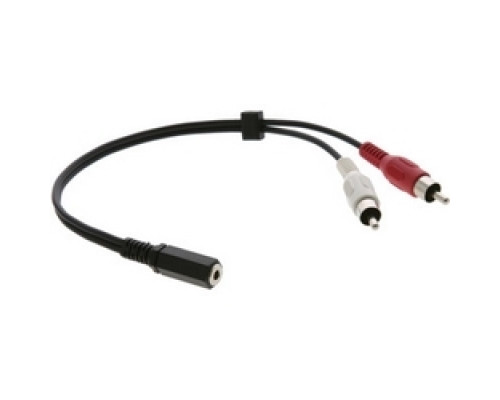 KRAMER 95-0112001 C-A35F/2RAM-1         3.5mm F to 2 RCA M Breakout Cable - 1’